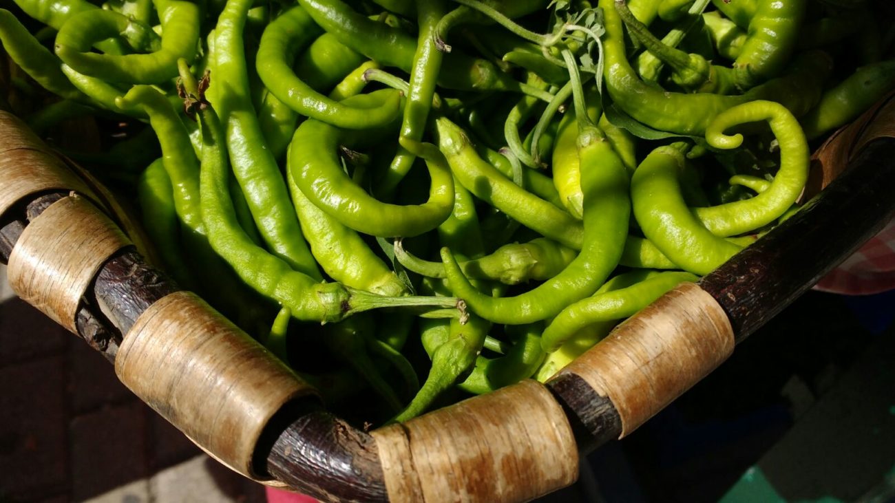 Piperrak en feria agrícola de Sopela