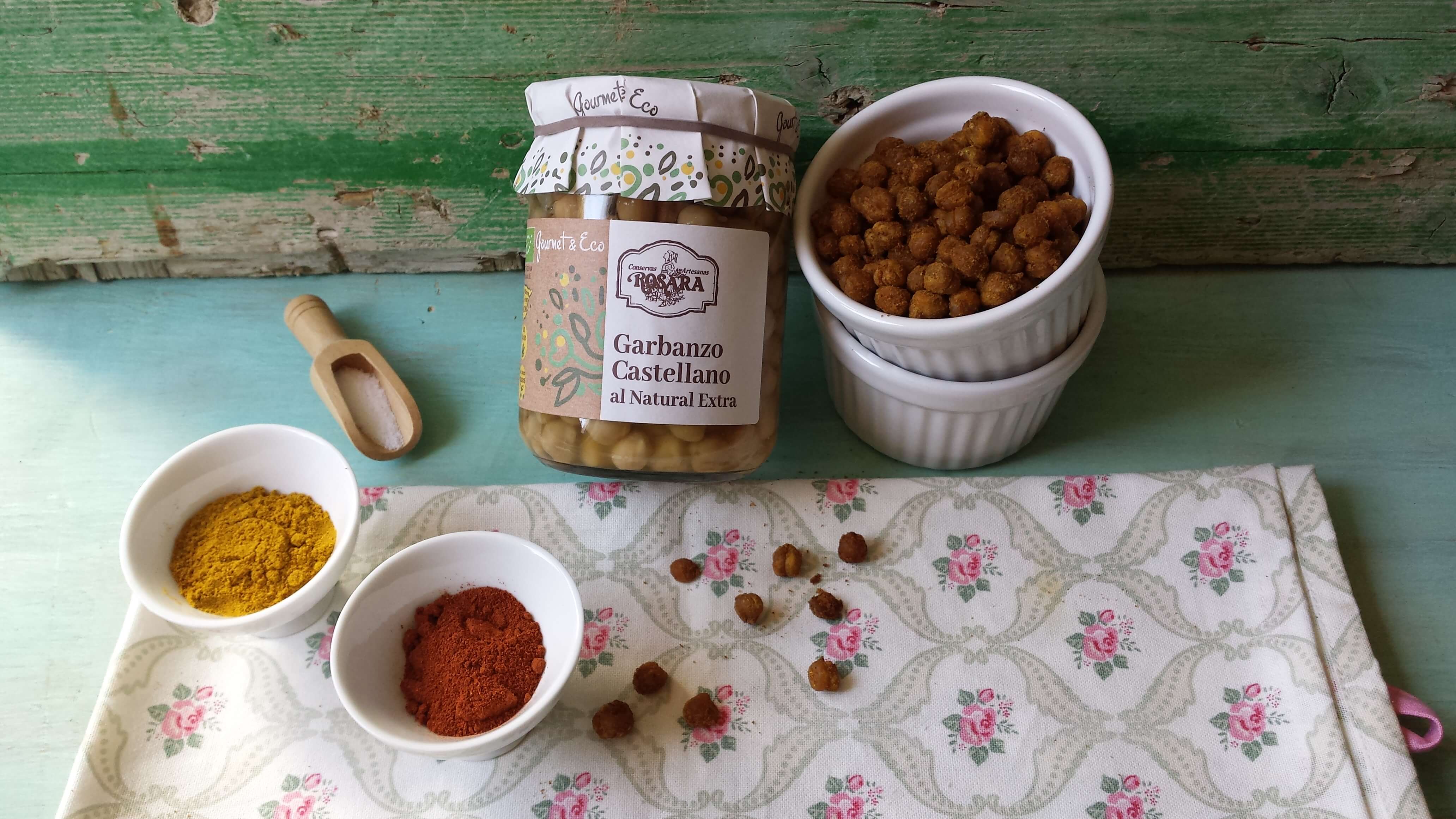 Presentación de garbanzos especiados 4 Rosara