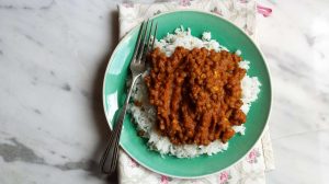 Presentación de lentejas al curry 2