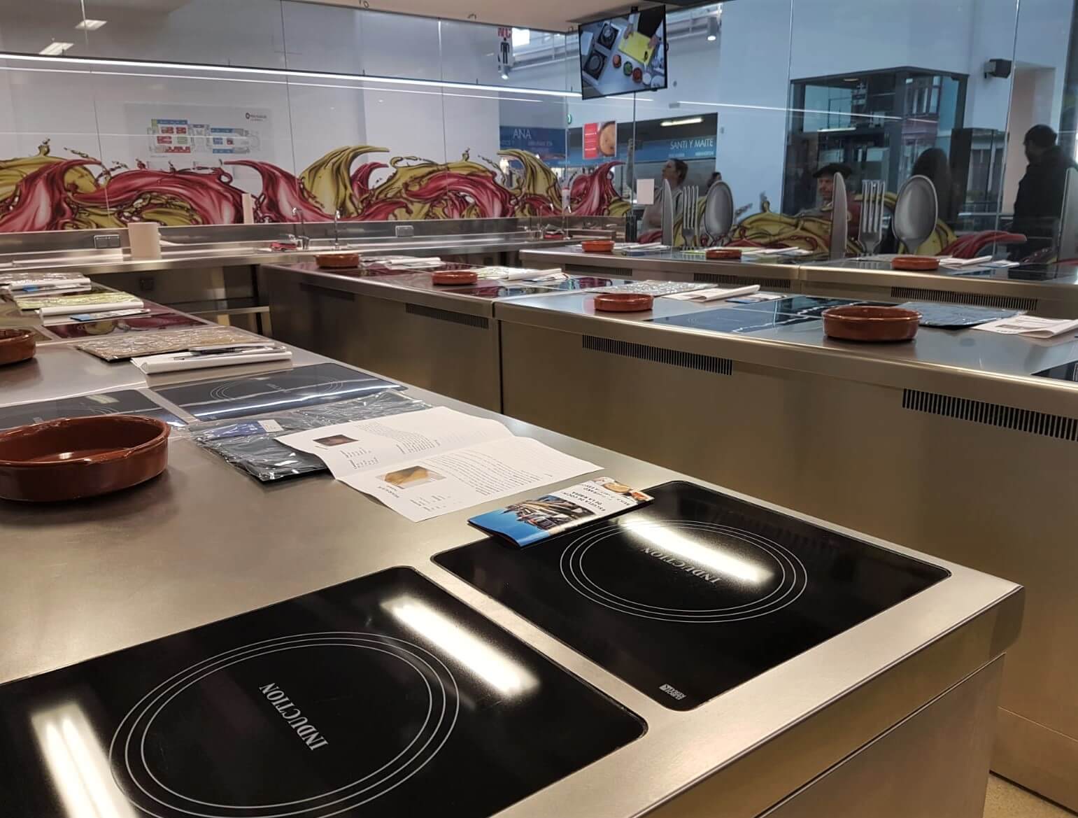 Aula de cursos en el Mercado de La Ribera de Bilbao